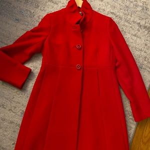 Size 10 JCrew red coat